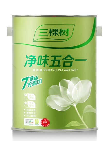 净味五合一墙面漆 5L